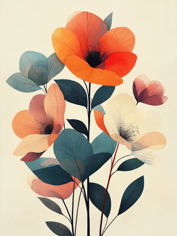 Abstrakte Blumen 32