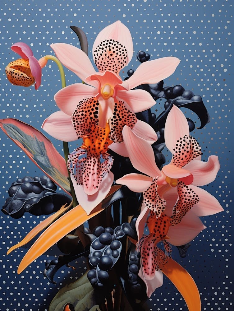 Surreal Florals Orchid 3 Flower Painting