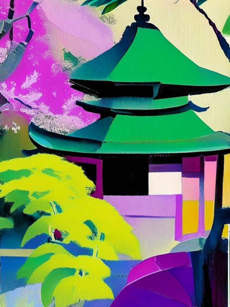 Ryoan Ji, 1, Japan Abstraktes Stillleben