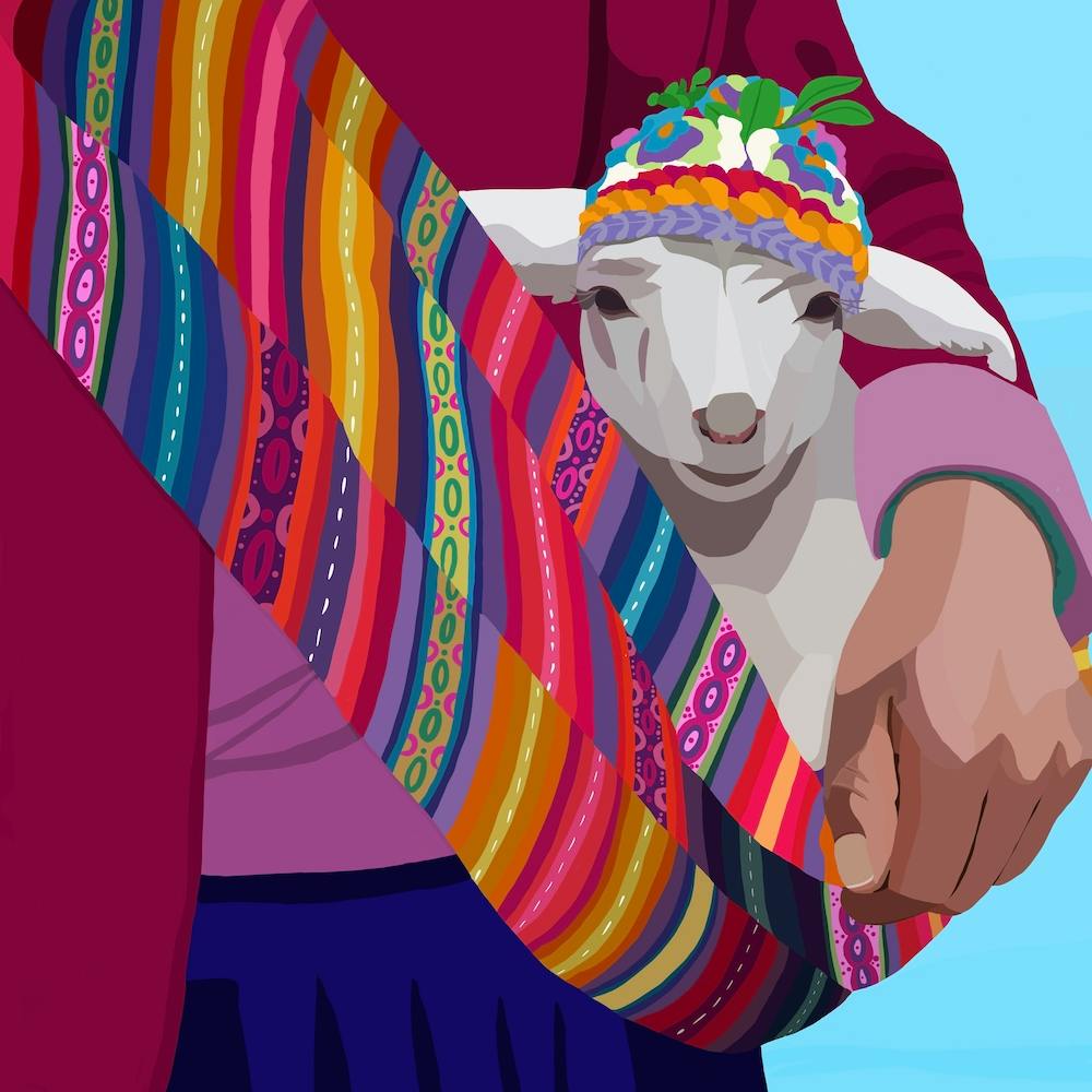 Llama hit you back in a minute - Llama In A Sling
