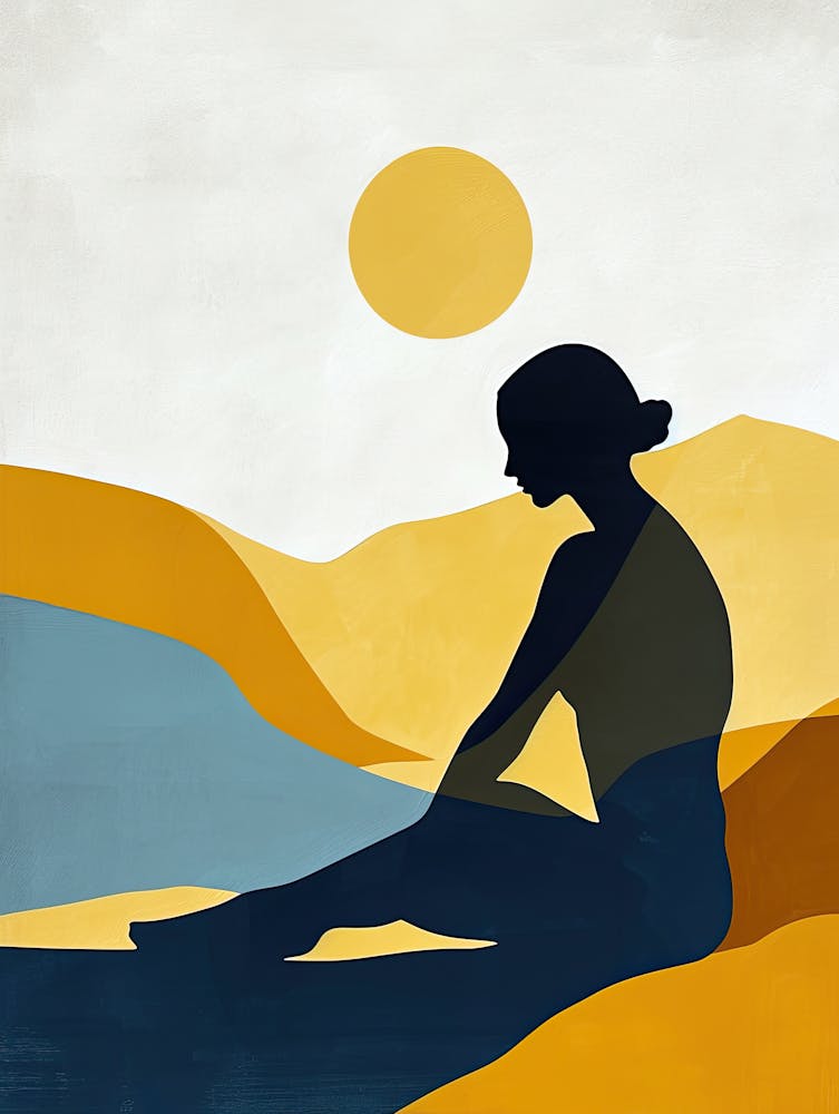 Silhouette Of A Woman, Minimalism 1