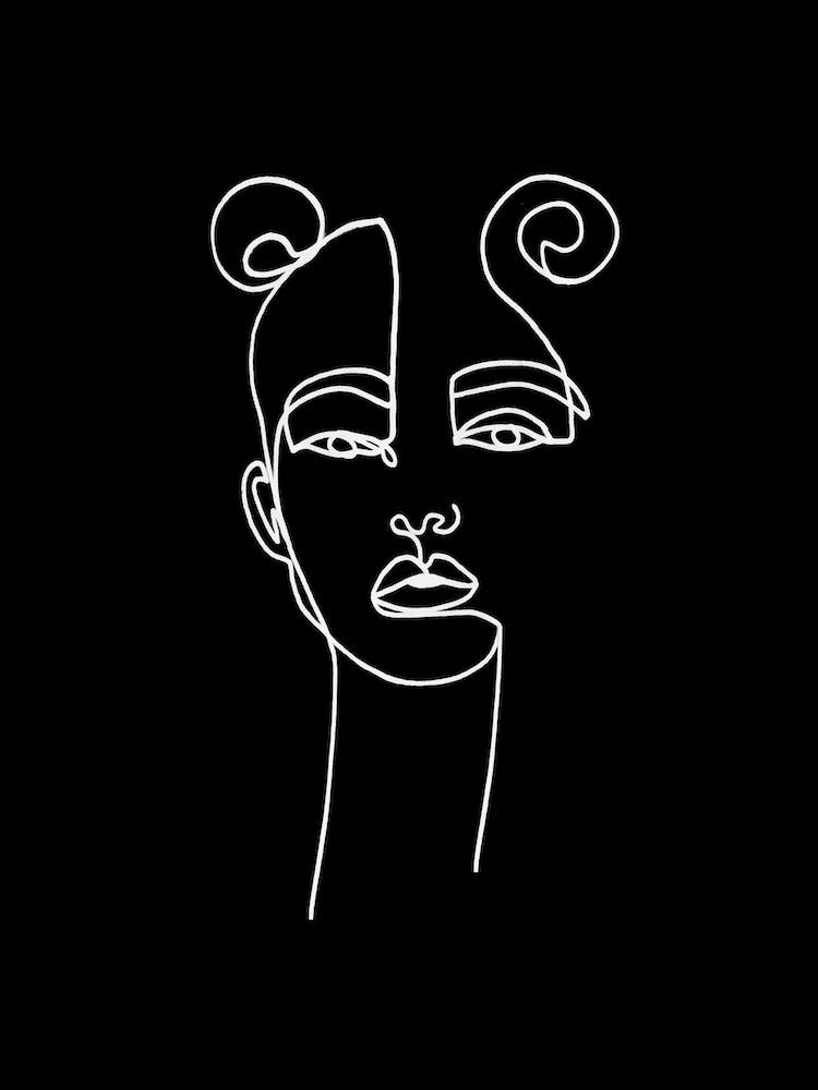 Poppy Black and White