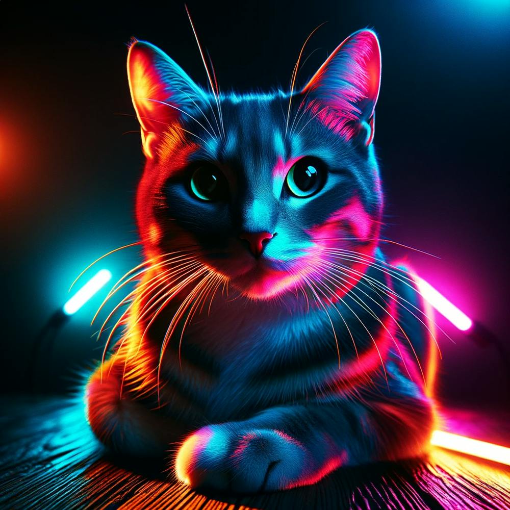 Neon Cat