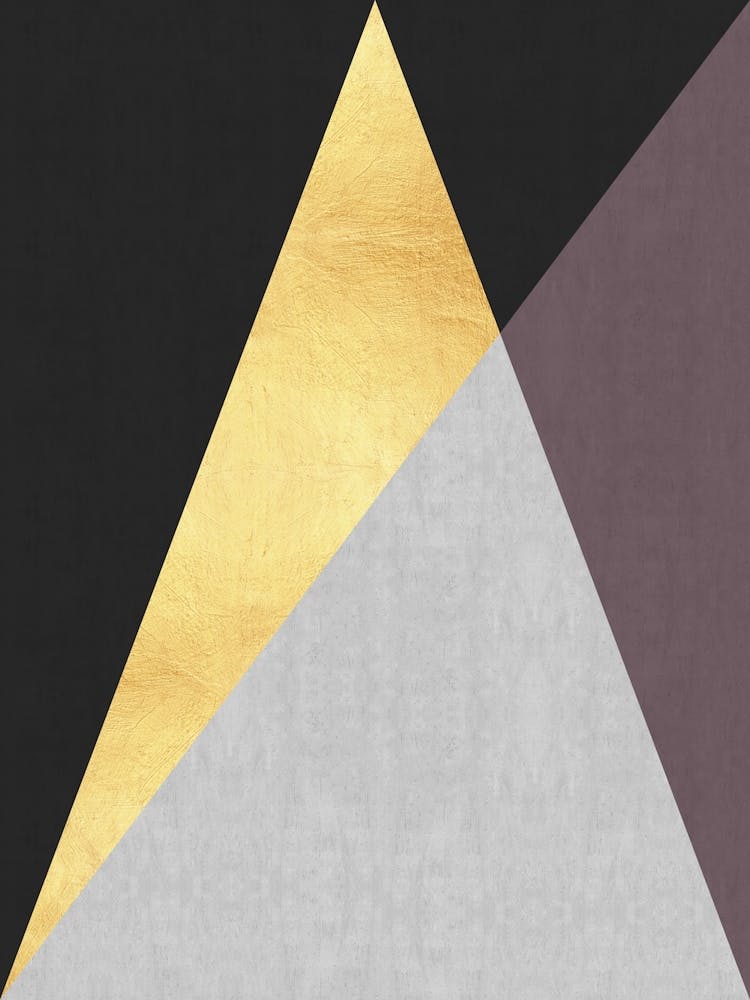 Golden geometric stroke 4