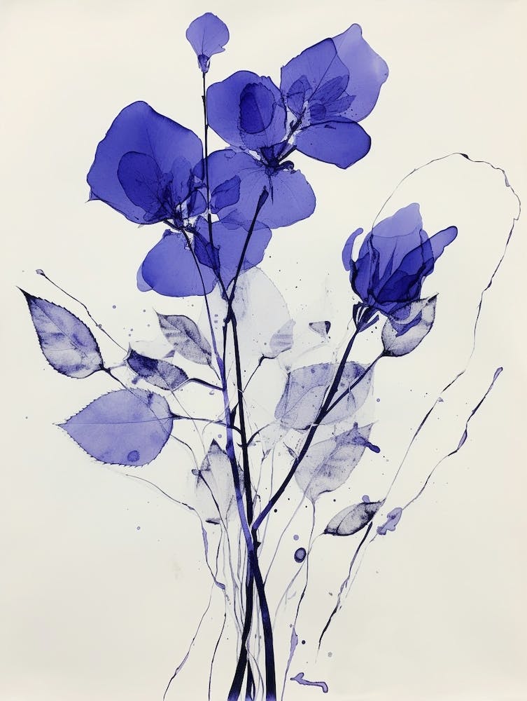 Blue Botanical Lilac 2