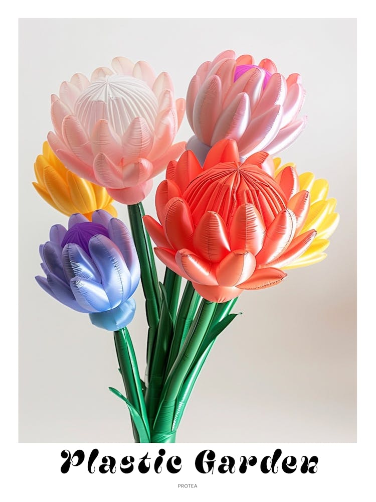 Dreamy Inflatable Flowers Poster Protea 3