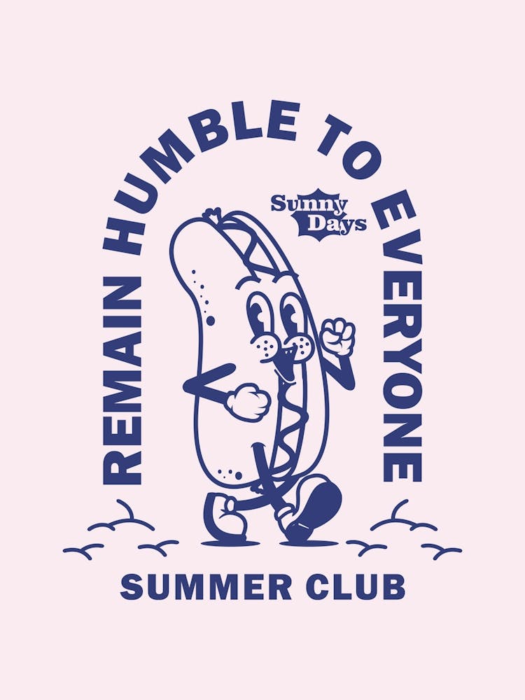 Retro Wall Art Retro Prints Home Decor Retro Print Illustration Retro Remain Humble To Everyone