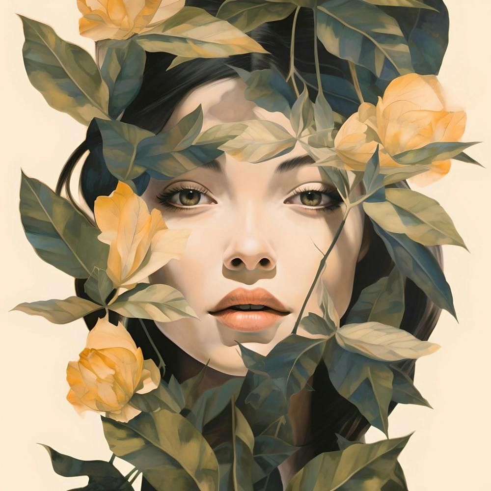 Behind The Leaves By F Parrish