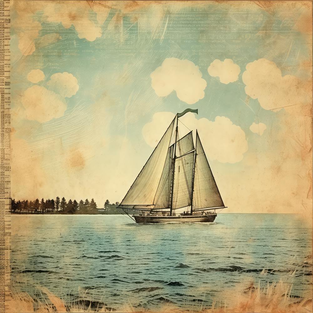 Vintage Sailboat 8