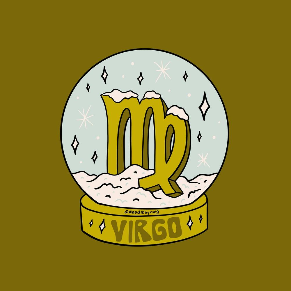 Virgo Snow Globe