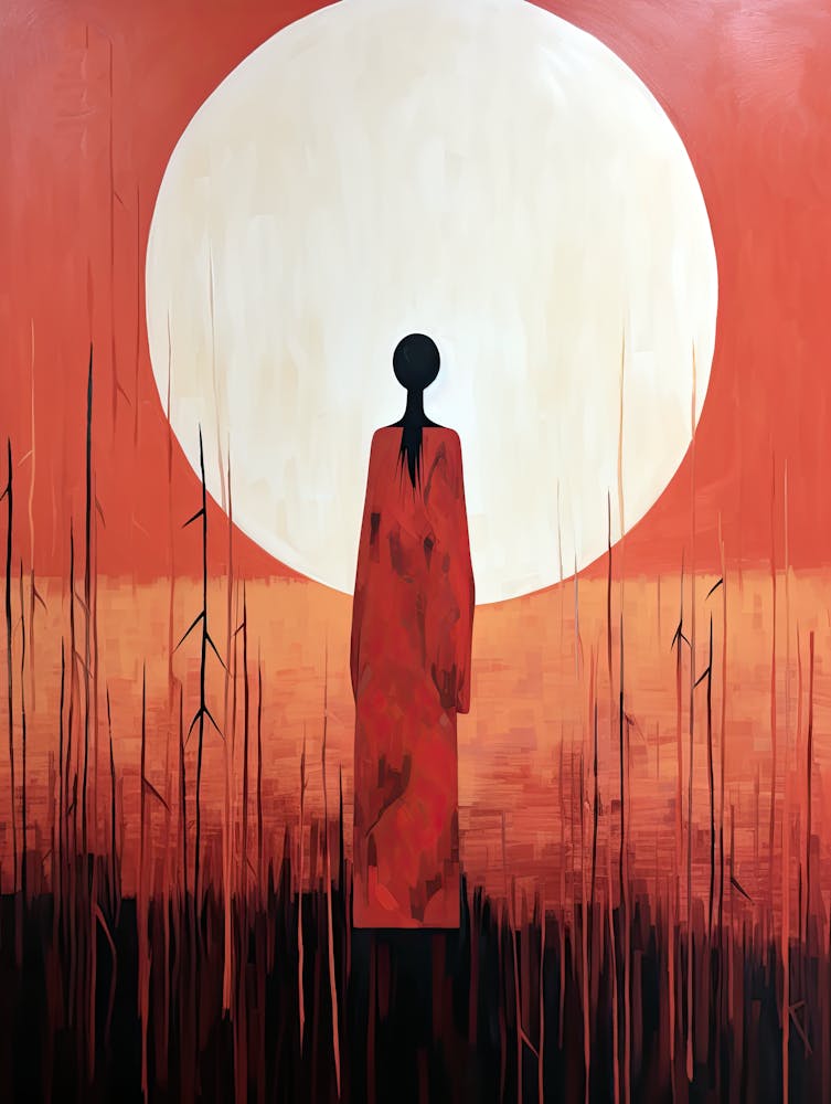 Sacred Rainfall, Boho Art Style