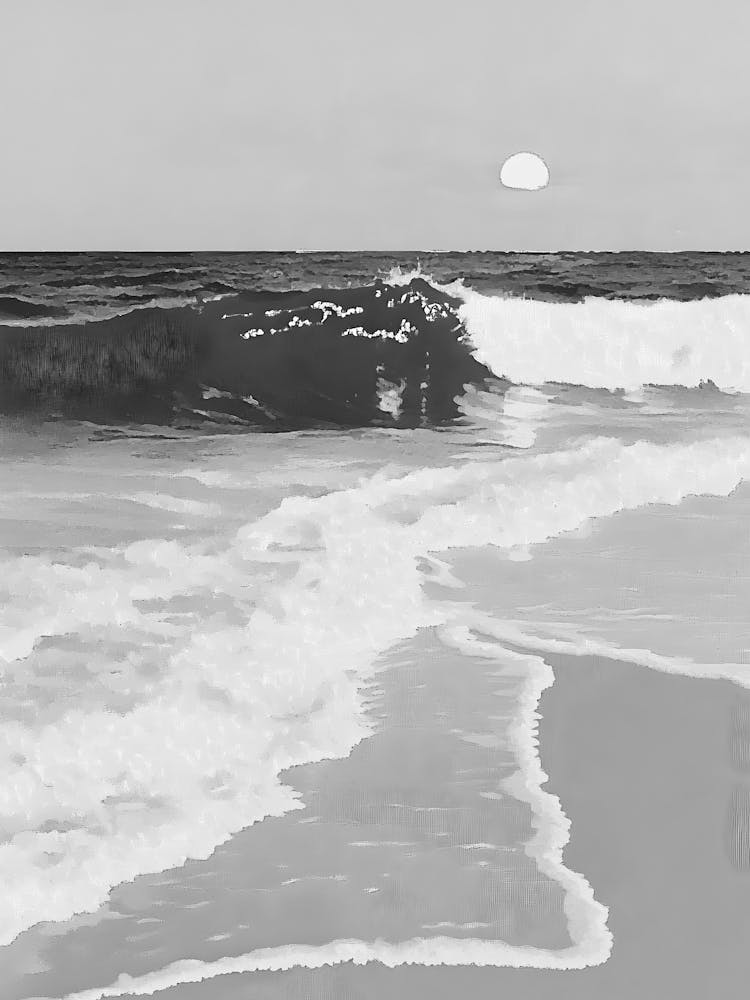 Moonrise At The Beach