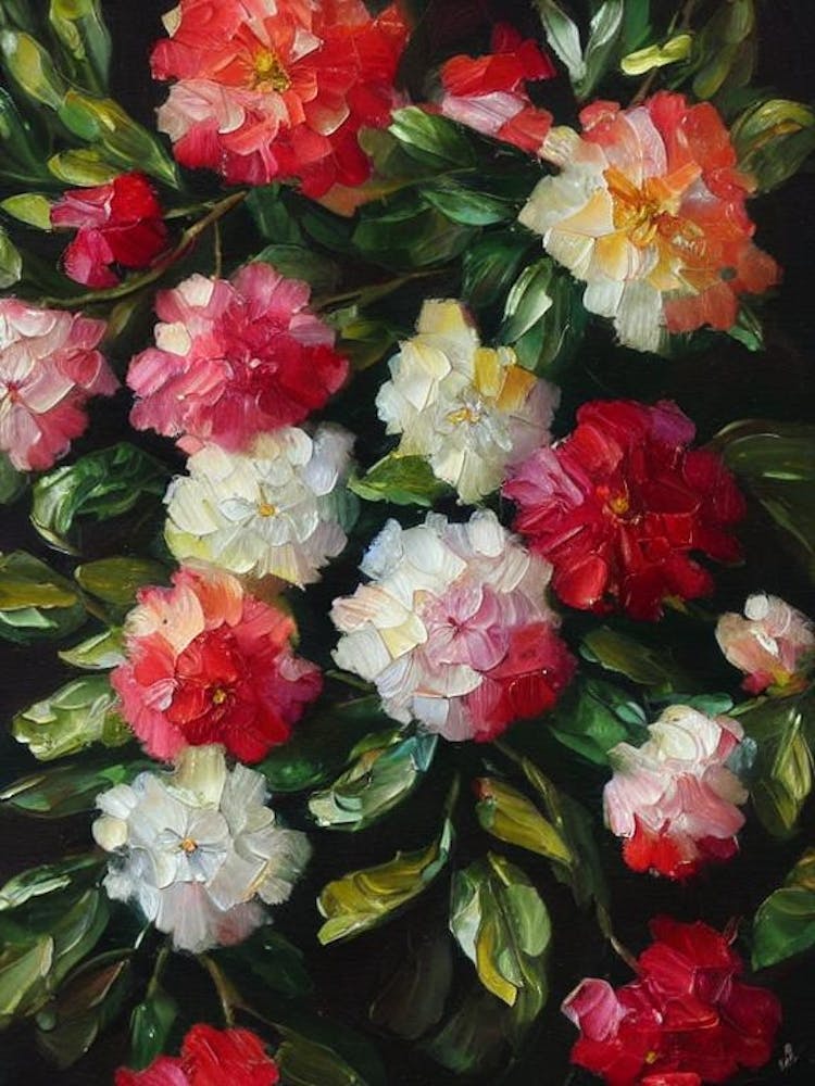 Laurel Still Life Oil Painting Flower