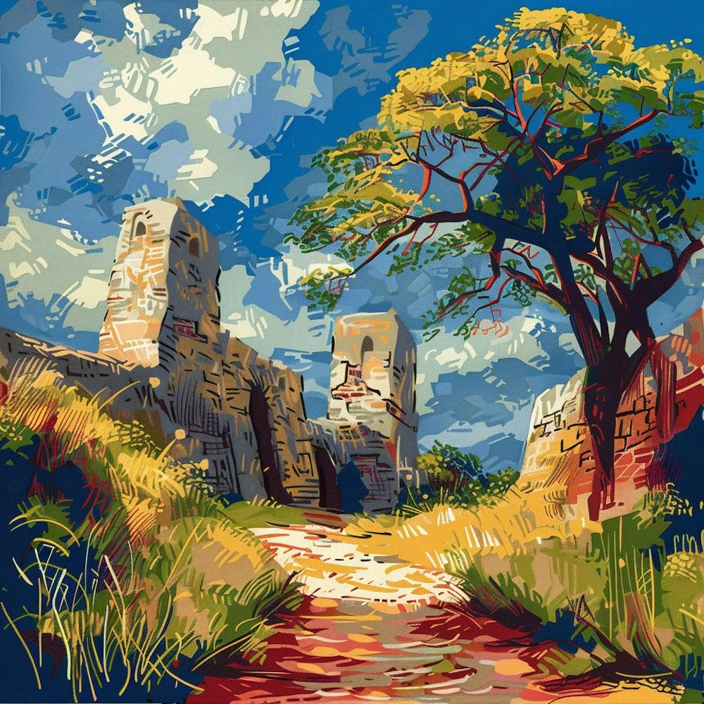 A Great Zimbabwe Ruins In Zimbabwe Castle