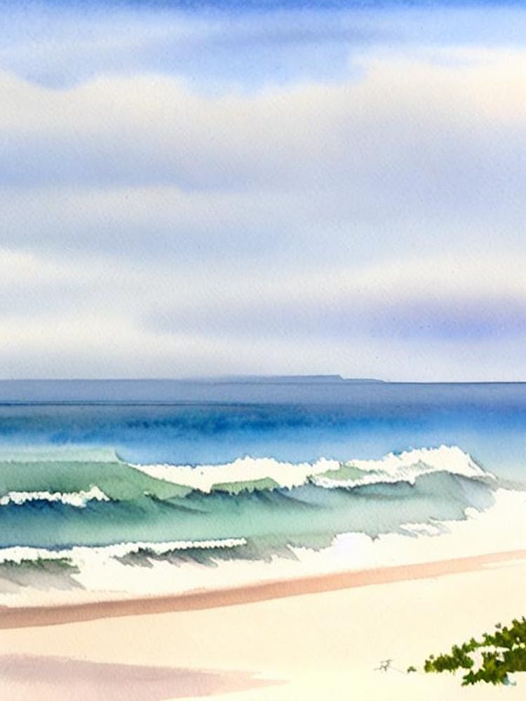 Pismo Beach 2, California Watercolour
