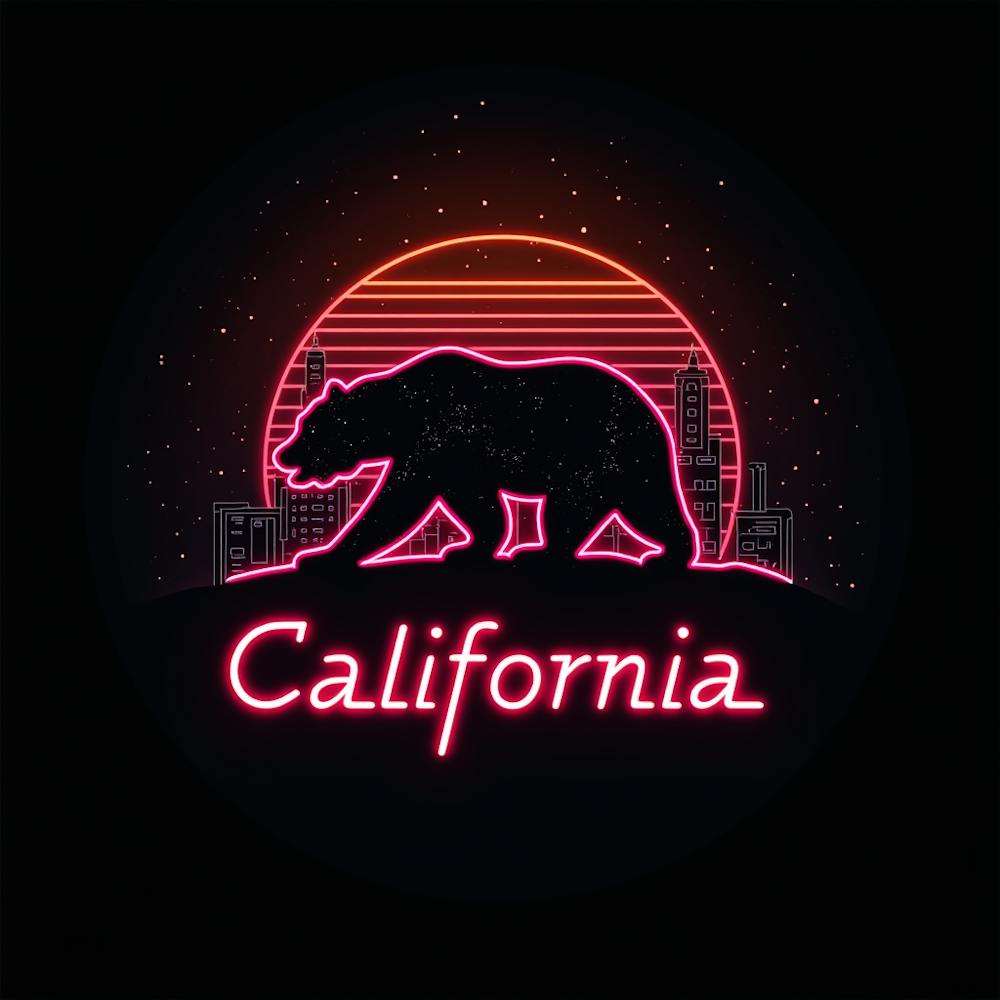 California Neon Sign