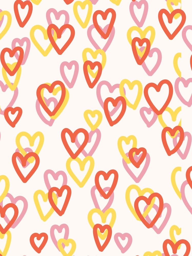 Hearts Pattern Abstract