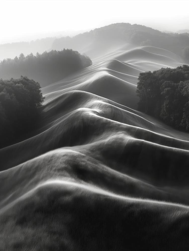 Collines brumeuses