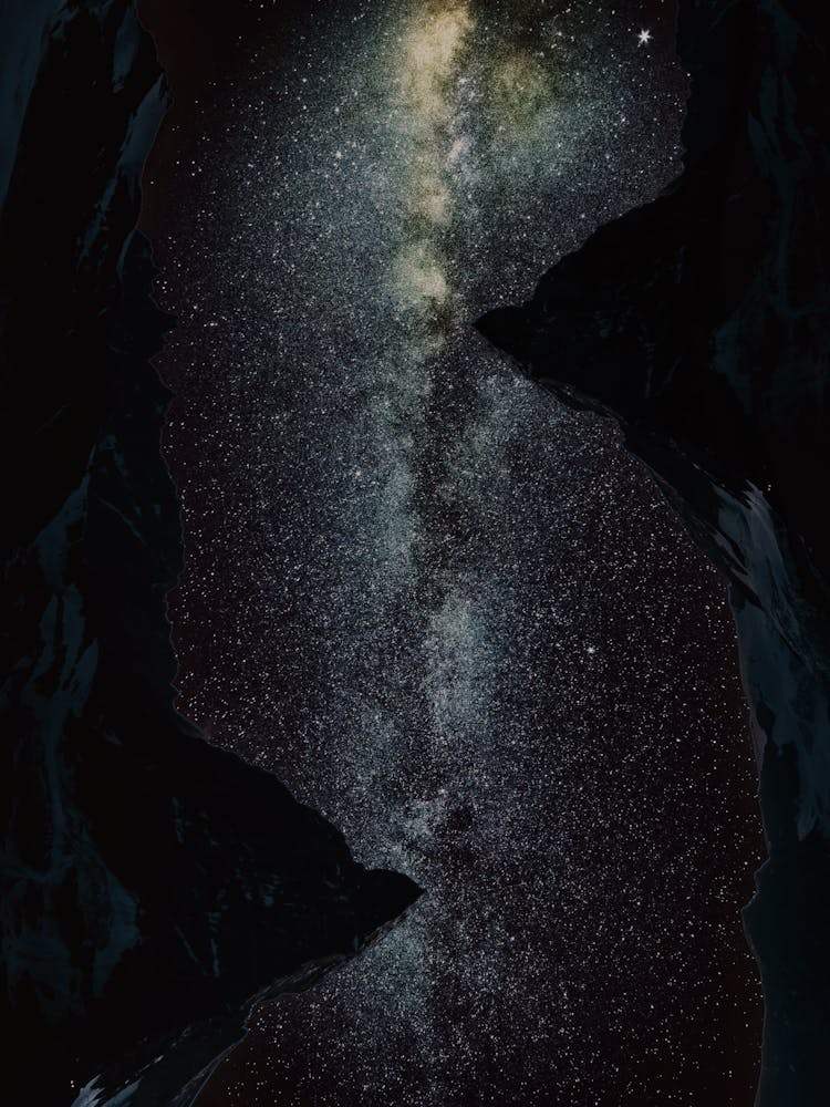 Mountains Surreal Milkyway