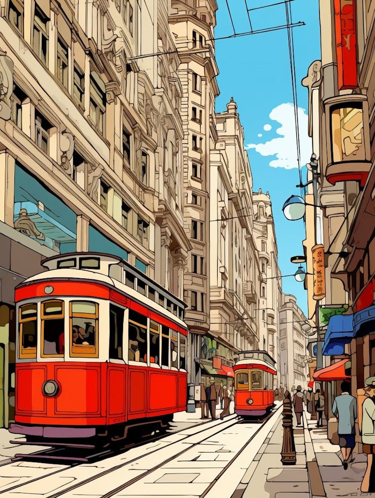 Istikal Avenue Pixel Art 2