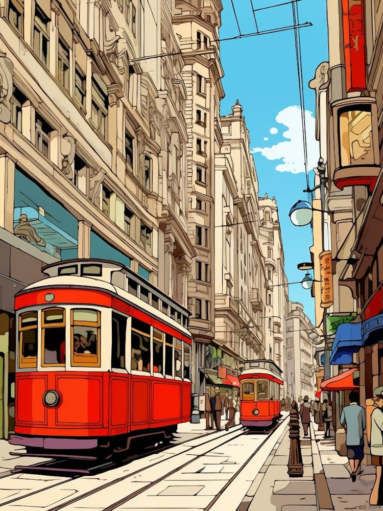 Istikal Avenue Pixel Art 2