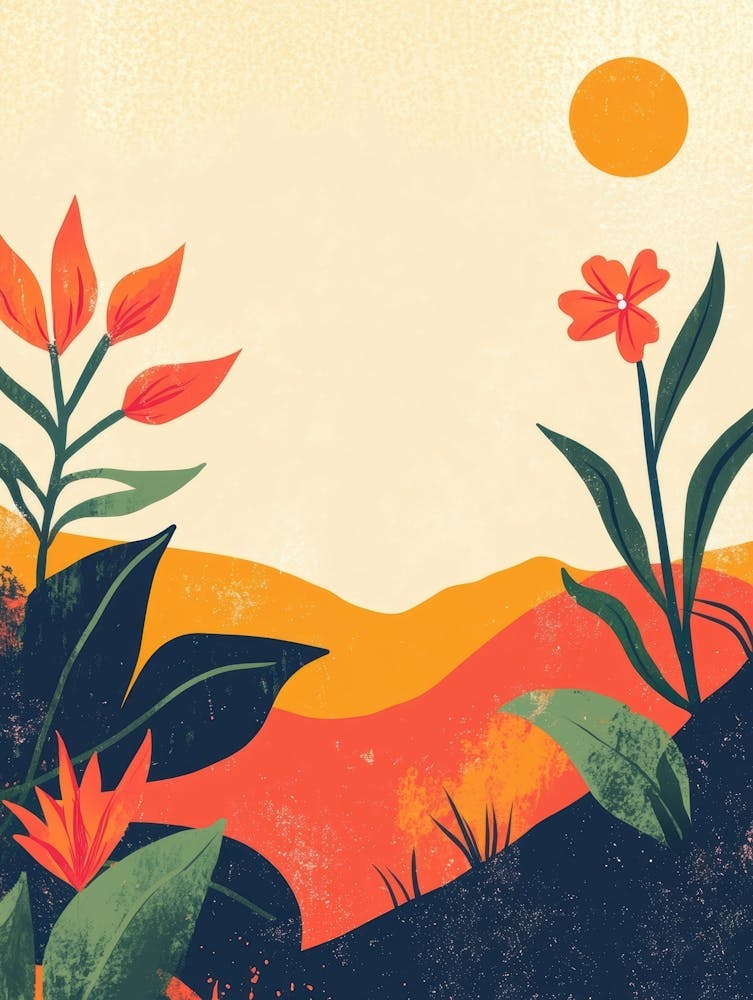 Landscape With Flowers 2