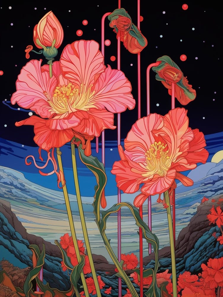 Surreal Tulip Illustration