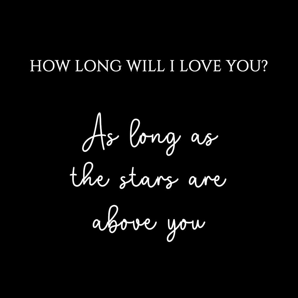 How Long Will I Love You II