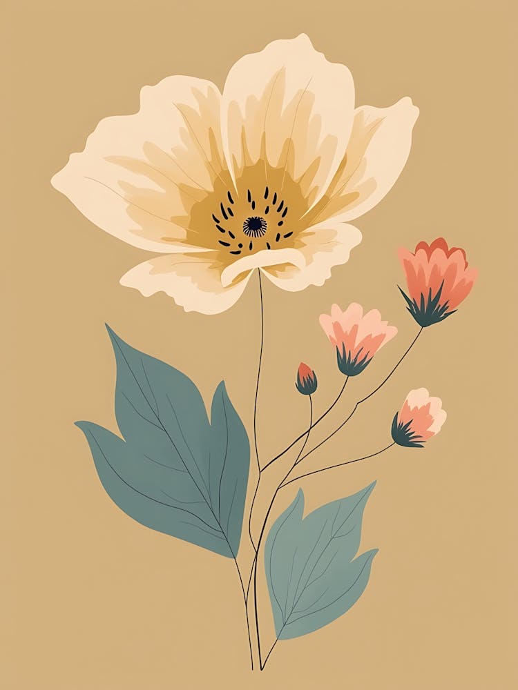Warm Neutral Wildflower Harmony