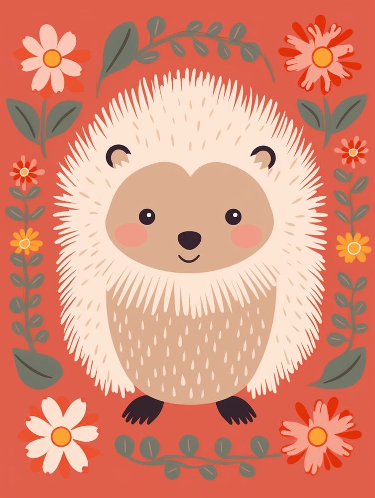Baby Animal Illustration  Porcupine 3