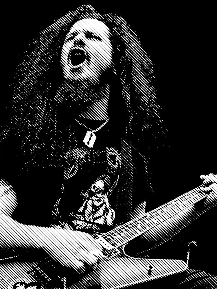 Dimebag Darrell line Art 3