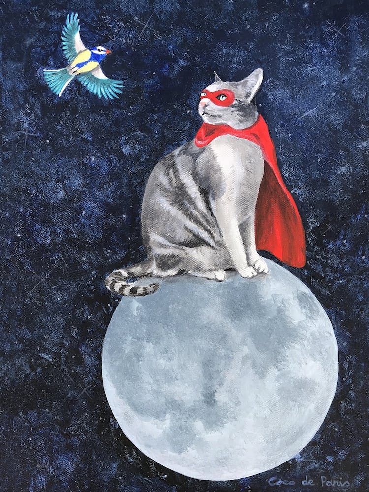Cat With Bird