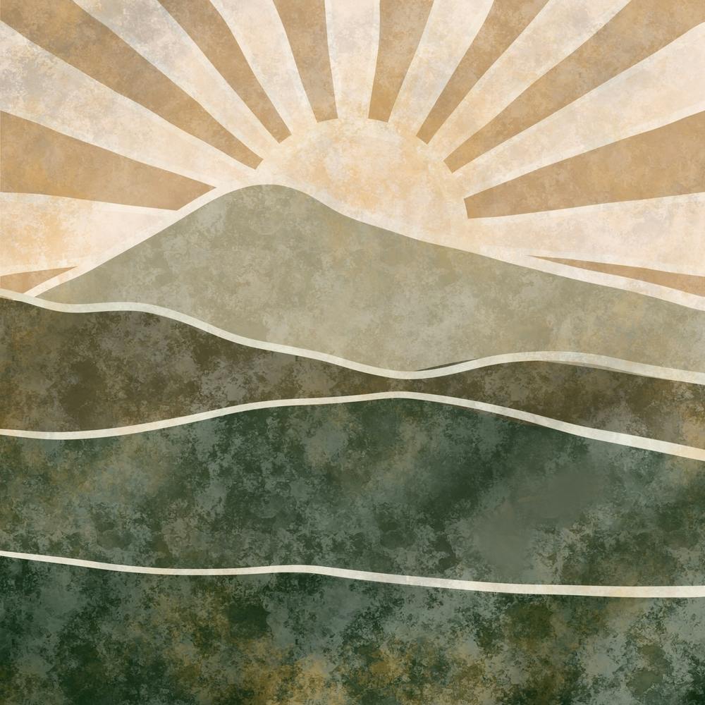 Sunrise In The Mountains 1
