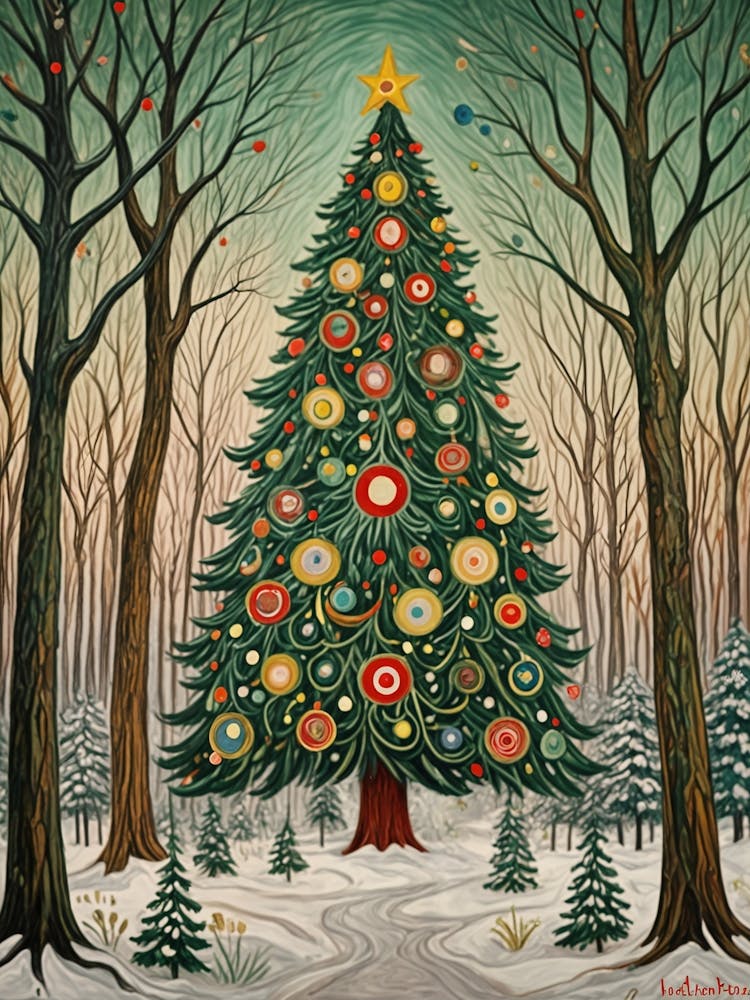 Christmas Tree In The Woods no2