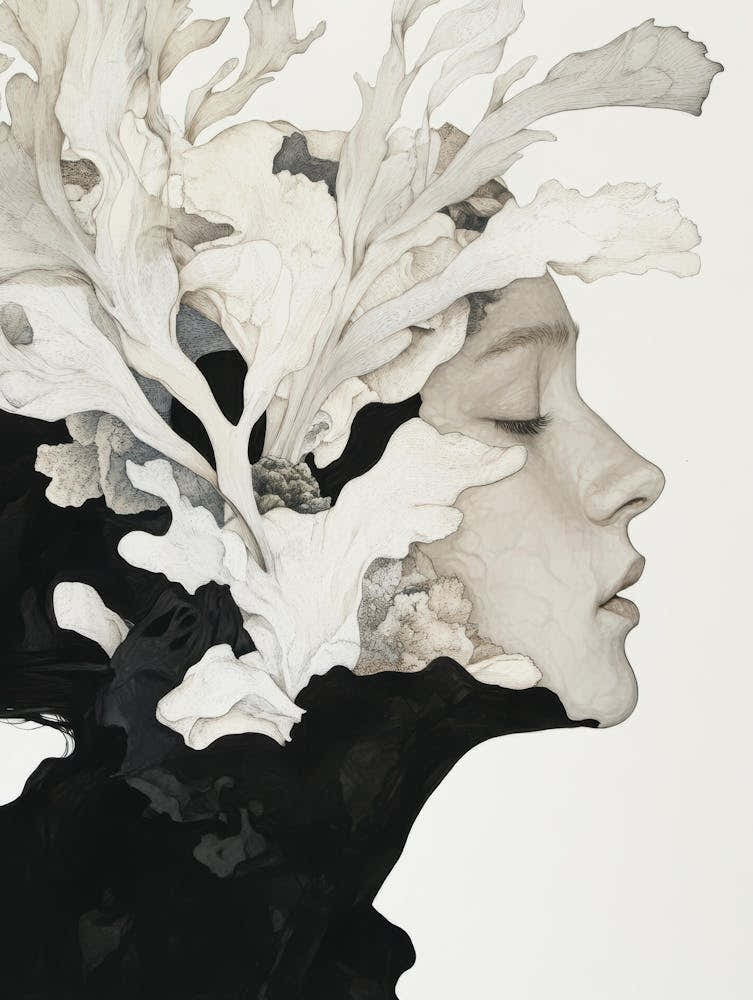 Portrait Of A Woman With Leaves 29