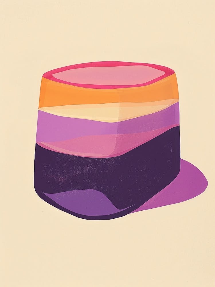 Abstract Purple Jelly Beige Illustration