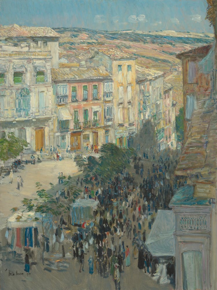 El Zocodover, Toledo, Spain, Childe Hassam