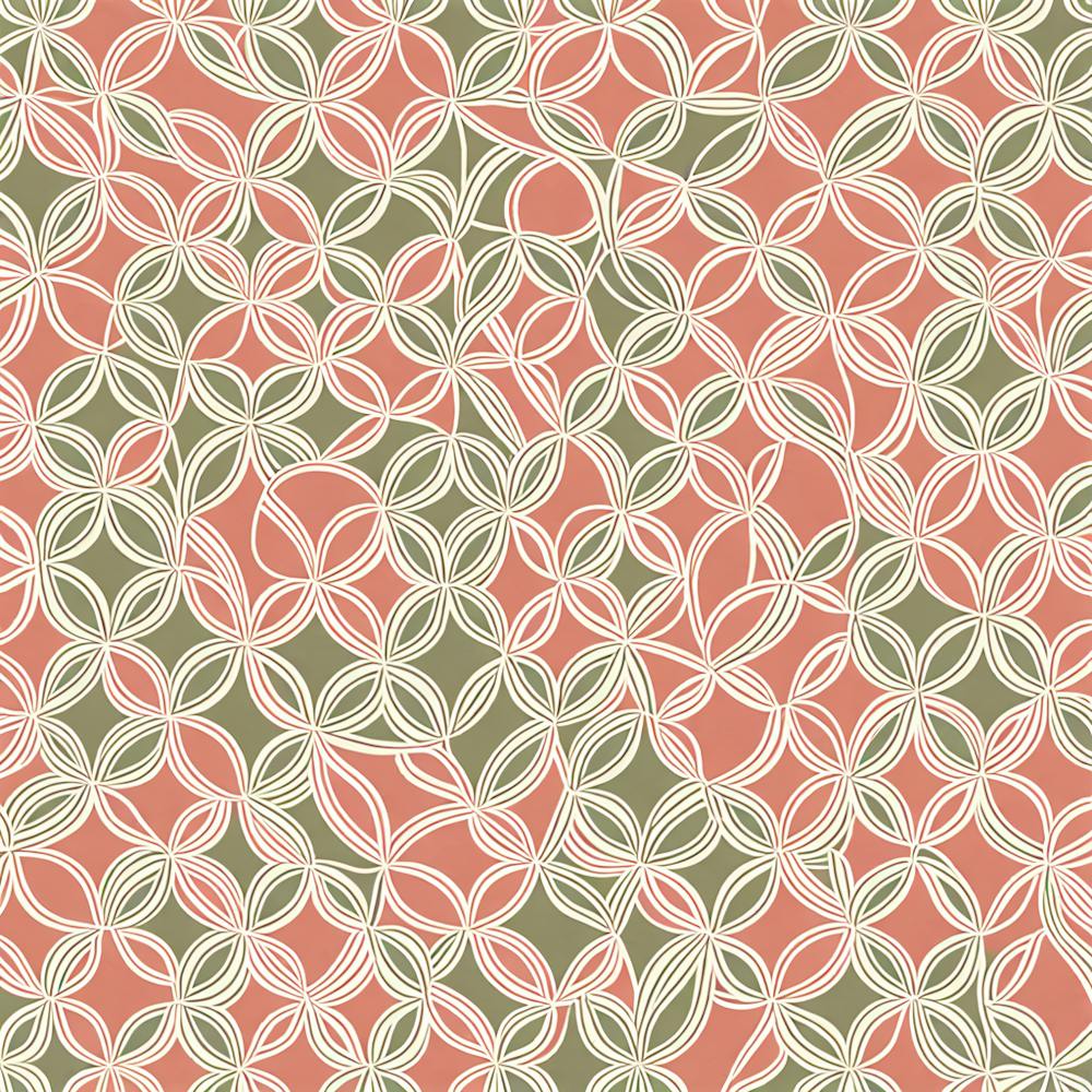 Mid Century inspired modern Seamless Pattern, 268