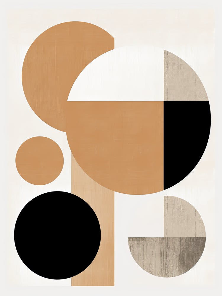 Tranquil Tones; Beige Mid Century Compositions