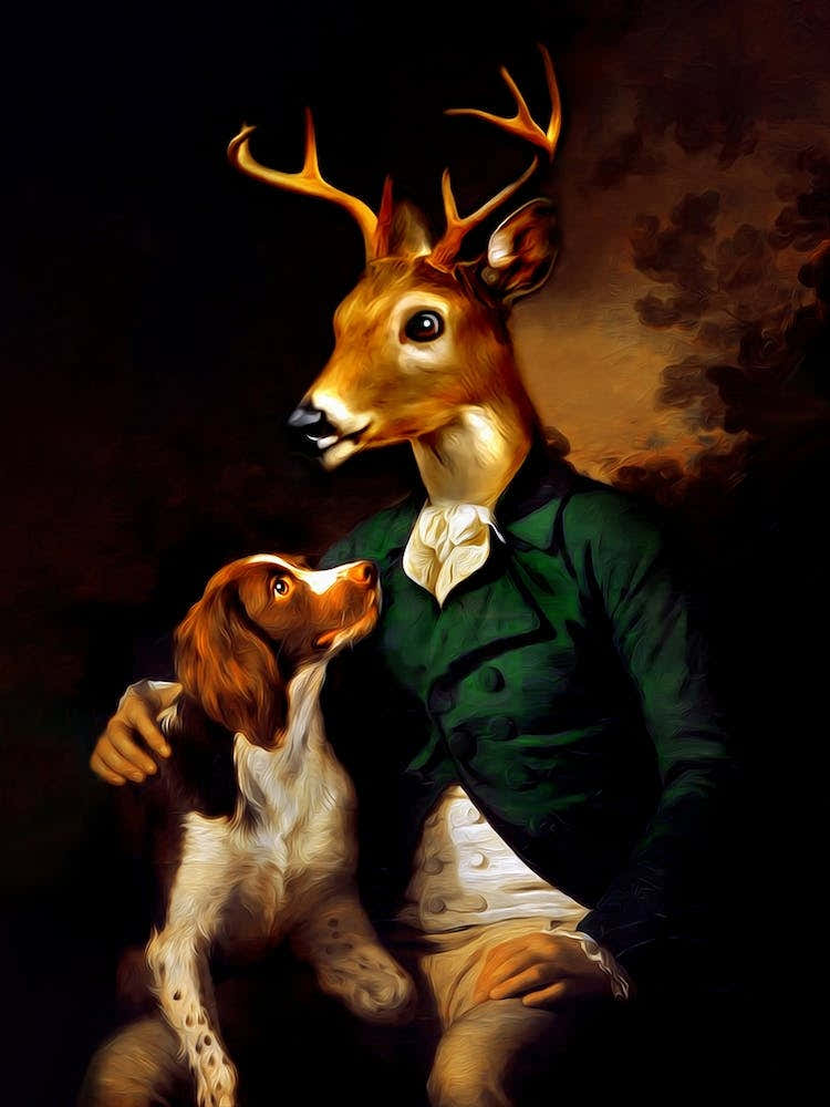 Kind Hunter Cito The Deer Pet Portraits