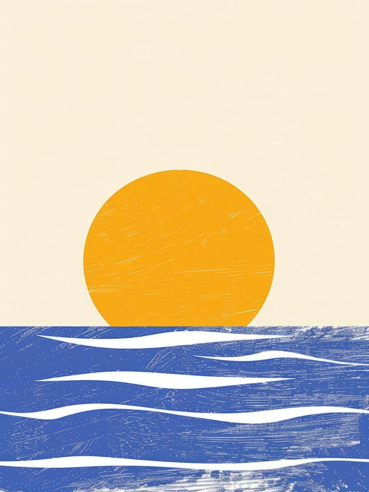 Sunset Over The Ocean 47