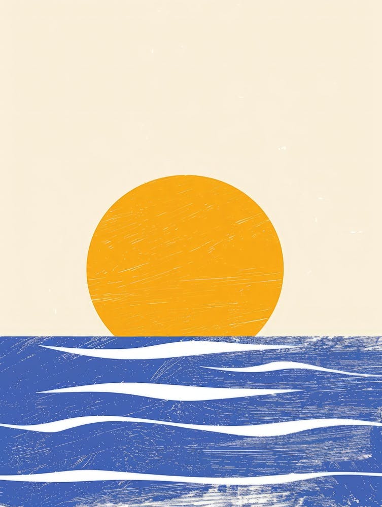 Sunset Over The Ocean 47