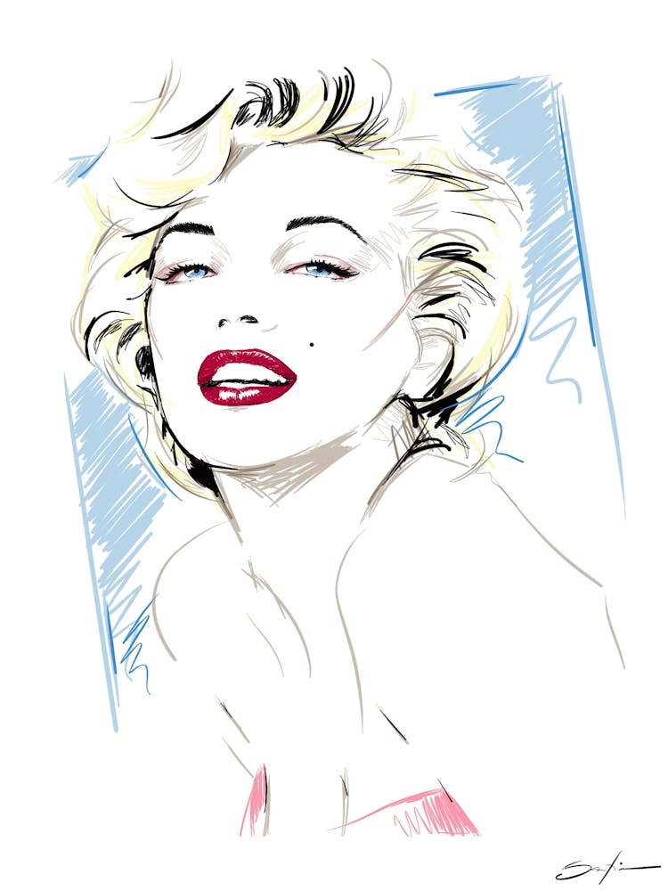 Blonde Bombshell - Retro 80s Style