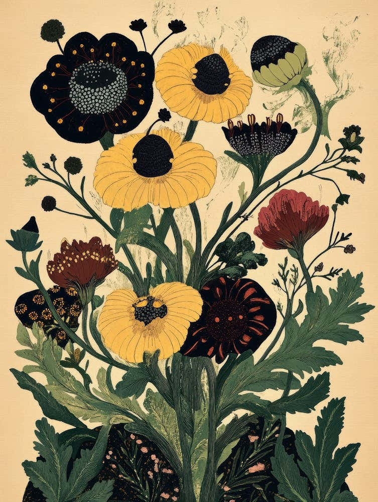 ornate flowers and plants 17