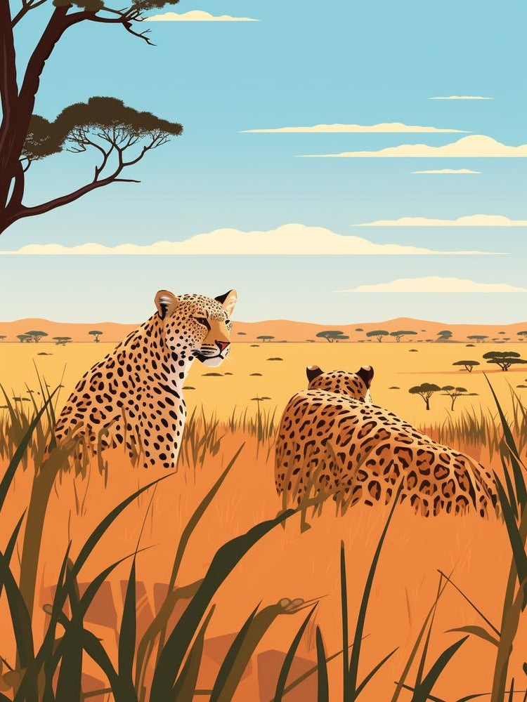 Botswana 1 Travel Illustration