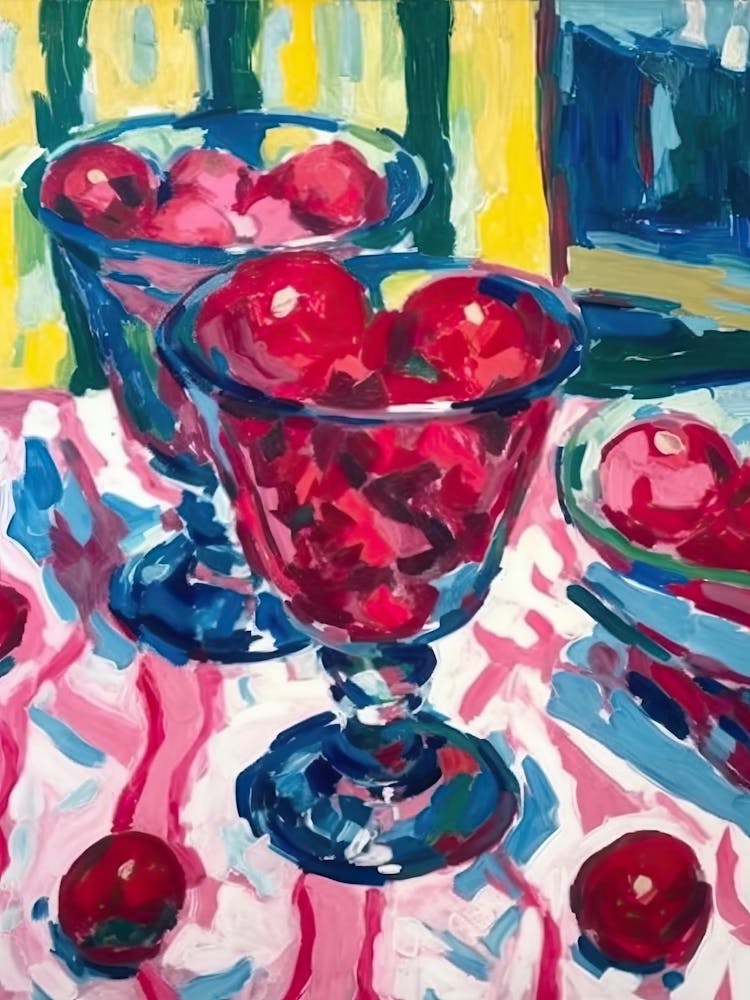 Raspberry Sorbet Painting 1