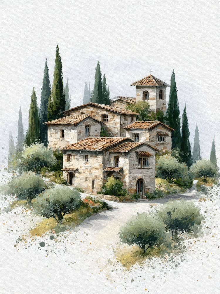 Aihrgdesign Isolated Watercolor Painting Of Countryside Lands 58d8e733 712f 4550 Bf2c 6a9e172459ff 0