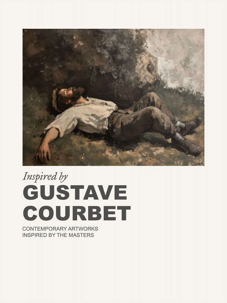 Museumsposter inspiriert von Gustave Courbet 4