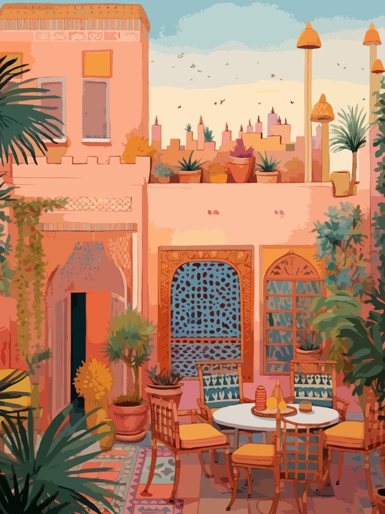 Marrakech Morocco 1 Illustration