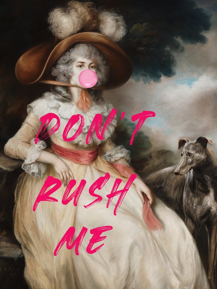 Don't Rush Me / Altered Collage Maximalist Art